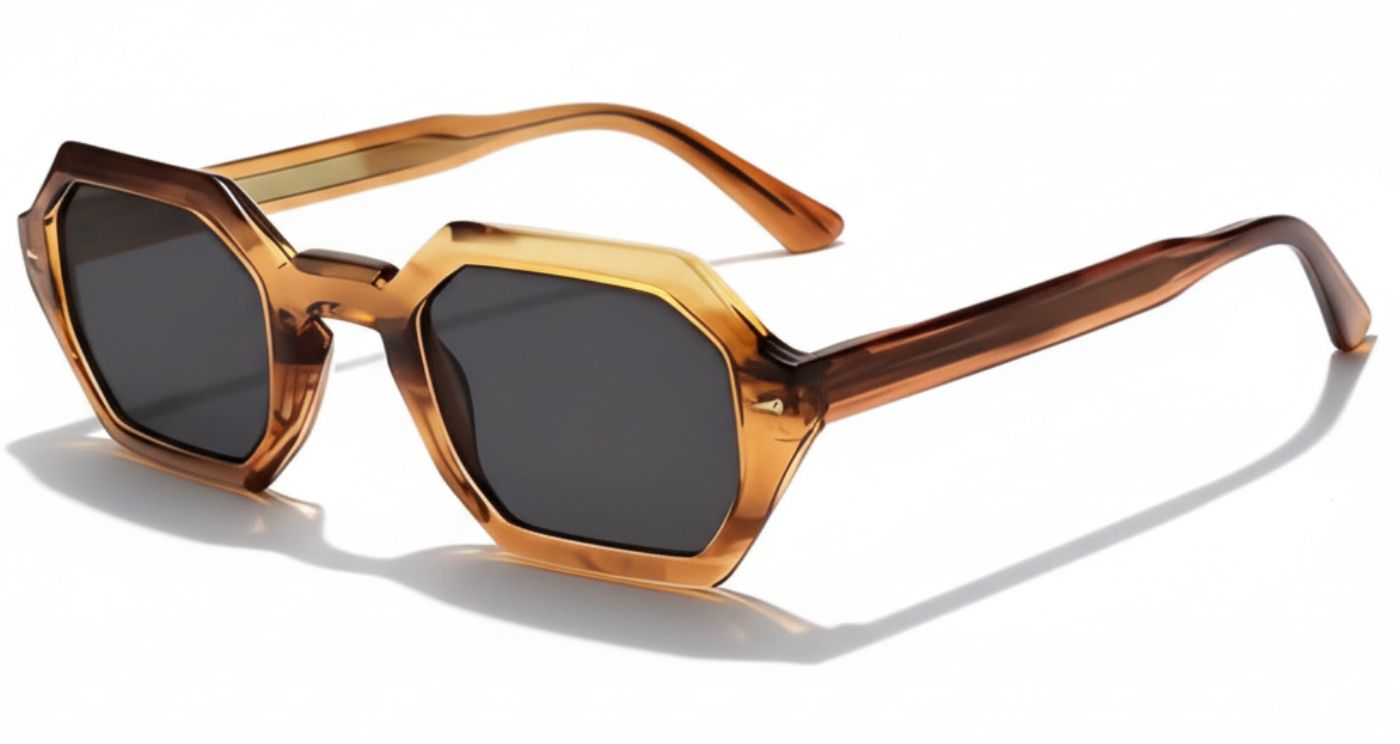 Axe Women's Polarised UV400 Acetate Sunglasses 45º side view Missandtrendy UK