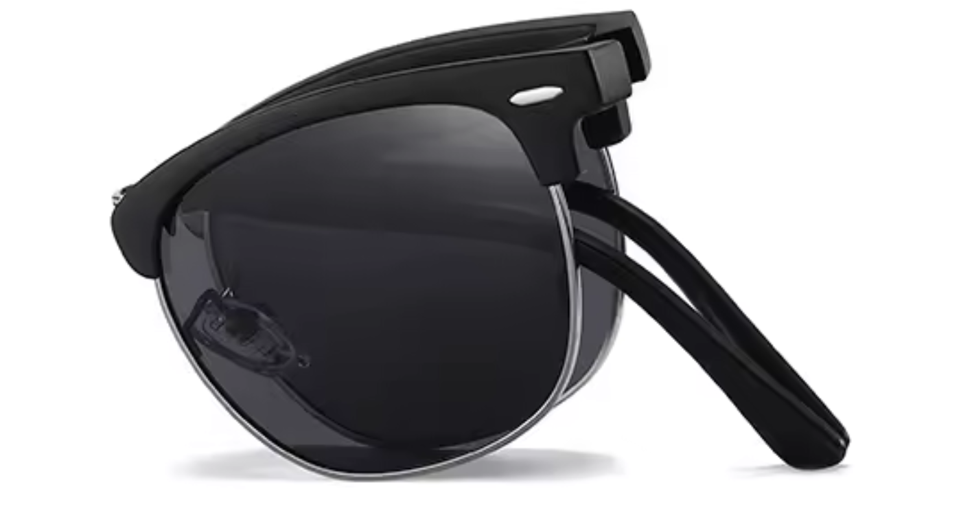Cardiff I Foldable Unisex Polarised UV 400 TR 90 Metal Sunglasses