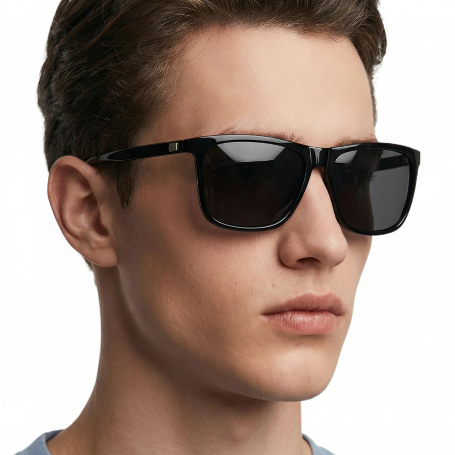 Man_wearing_Mayfair_black_frame_and_black_lens_square_sunglasses_by_Missandtrendy_45_side_view_new_01