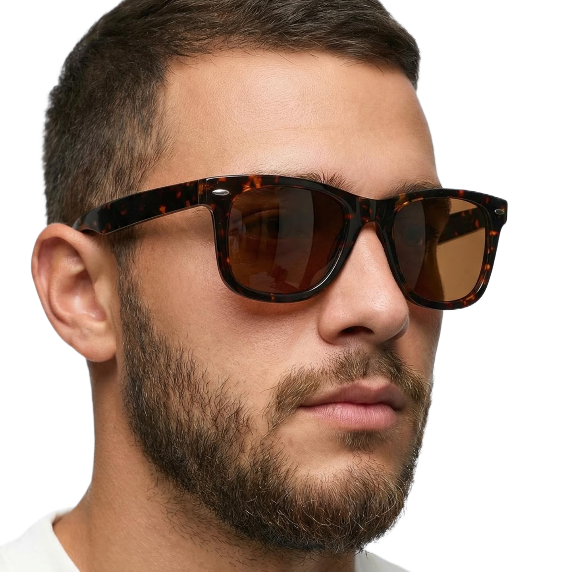 Man_wearing_Senator_black_frame_and_blck_lens_wayfarer_sunglasses_by_Missandtrendy_45_side_view_Polarised_1