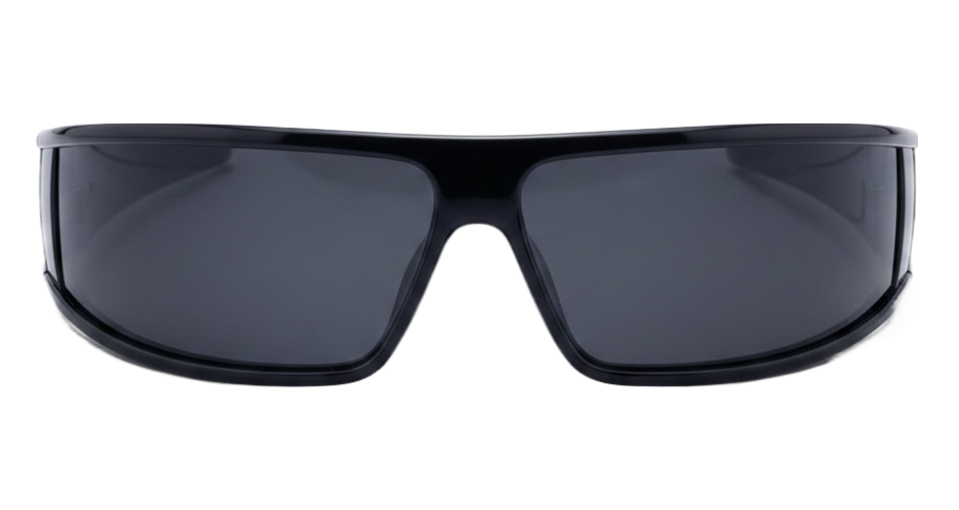 Missandtrendy Couronne headband UV polarised sunglasse with black frame and black lens 0º top side new style