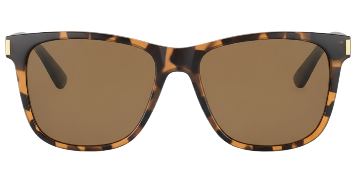 Missandtrendy Eighties wayfarer sunglasses with brown black frame and brown lens 0º side view