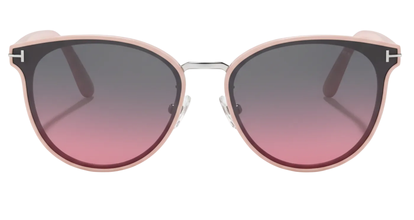 Missandtrendy Elegance round sunglasses with pink frame and gradient pink lens 0º side view_01