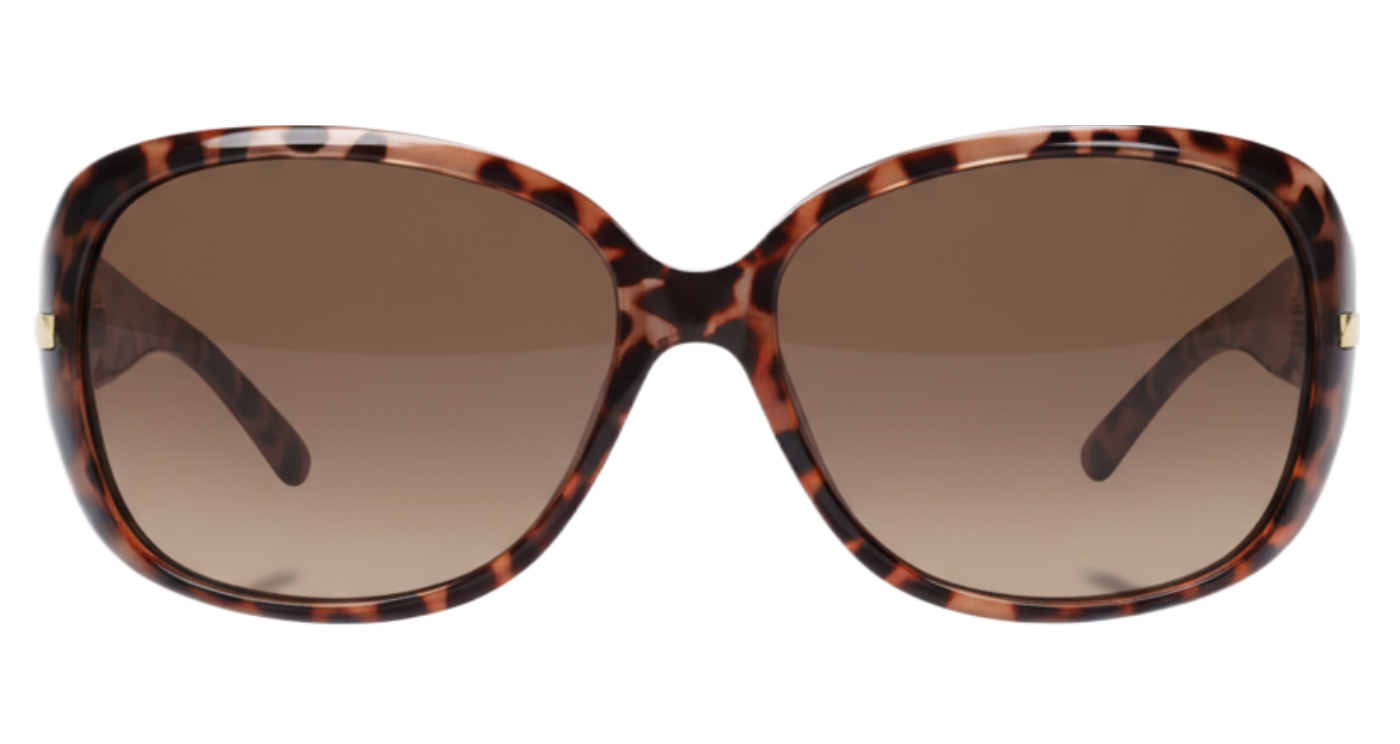 Missandtrendy Manchester oversized sunglasses with tortoiseshell frame and brown lens 0º side new style