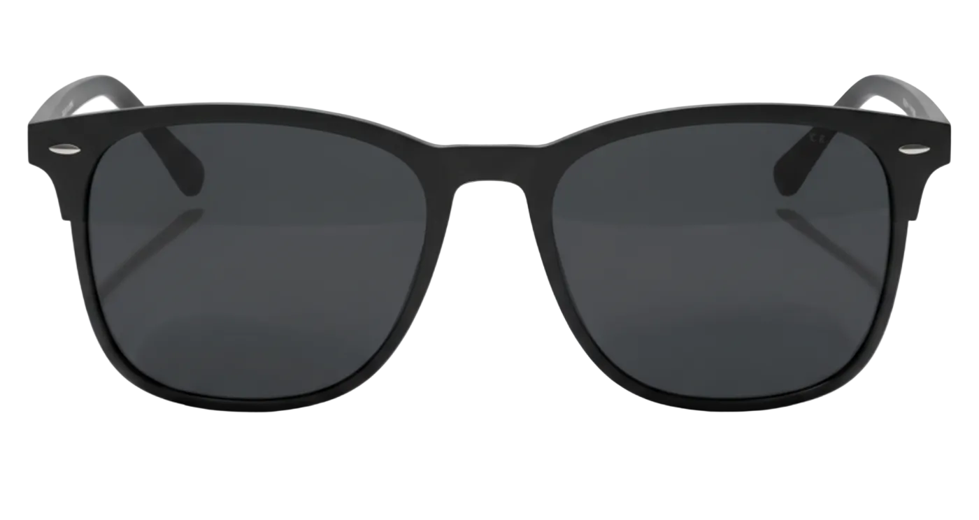 Missandtrendy Piccadilly wayfarer sunglasses with black frame and black lens 0º side view_01