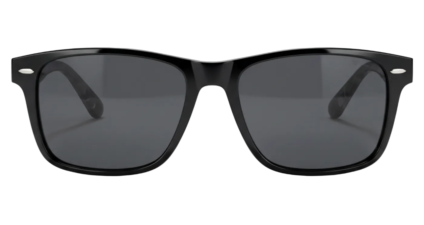 Missandtrendy crystal wayfarer sunglasses with black frame and black lens 0º side view_01