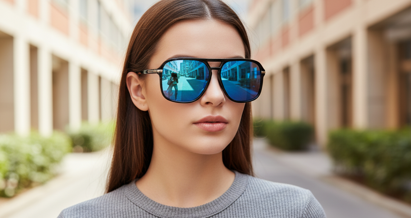 Piccadilly III Unisex Polarised UV 400 Polycarbonate Sunglasses Female Model