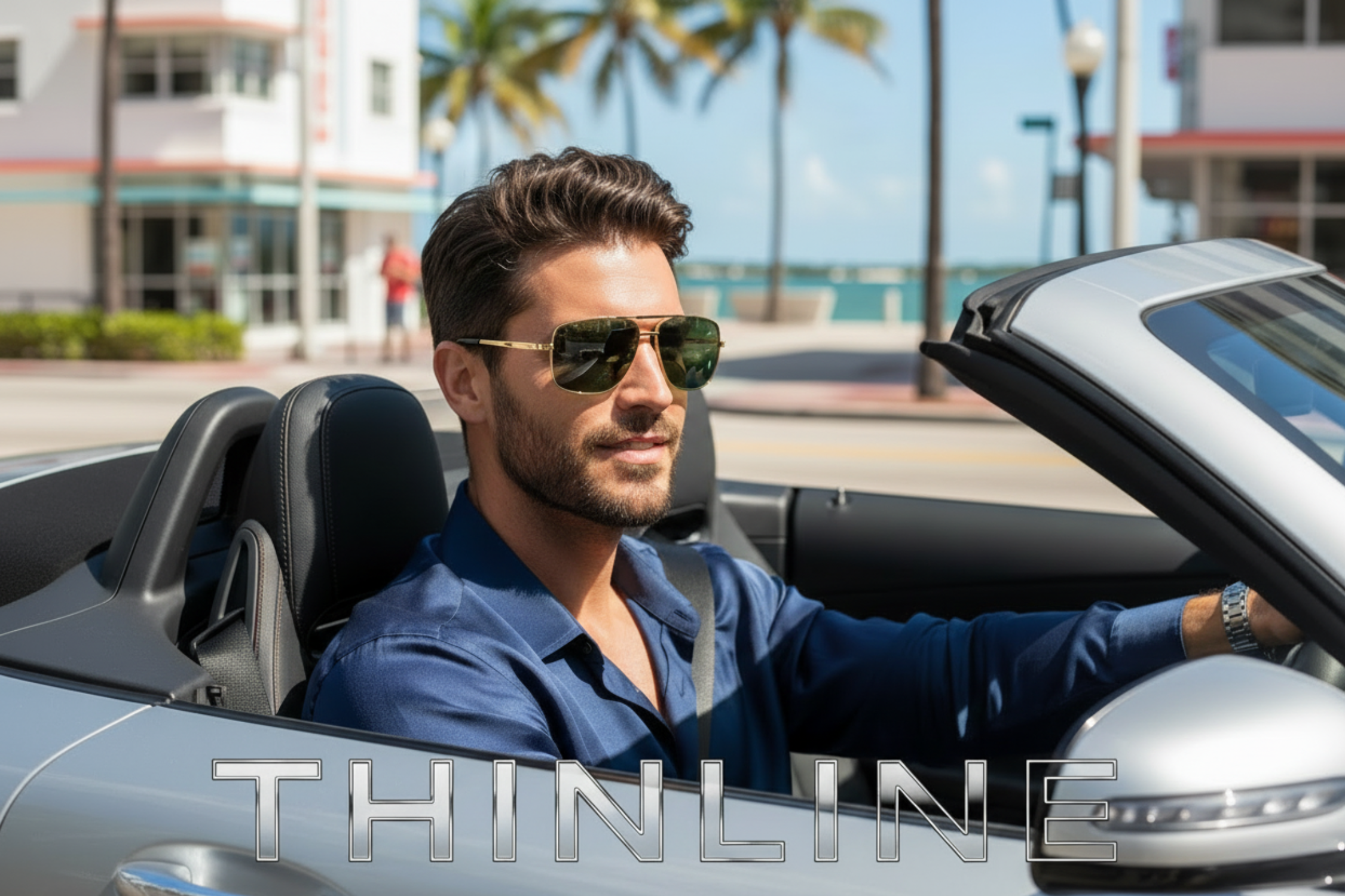 Thinline Polarised sunglasses unisex wrapparound style in miami by Missandtrendy_mobile_main
