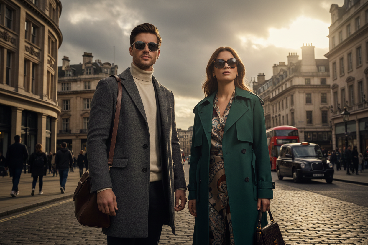 Man and woman wearing the best polarised sunglasses in the UK — UV400 polarised styles by Missandtrendy®