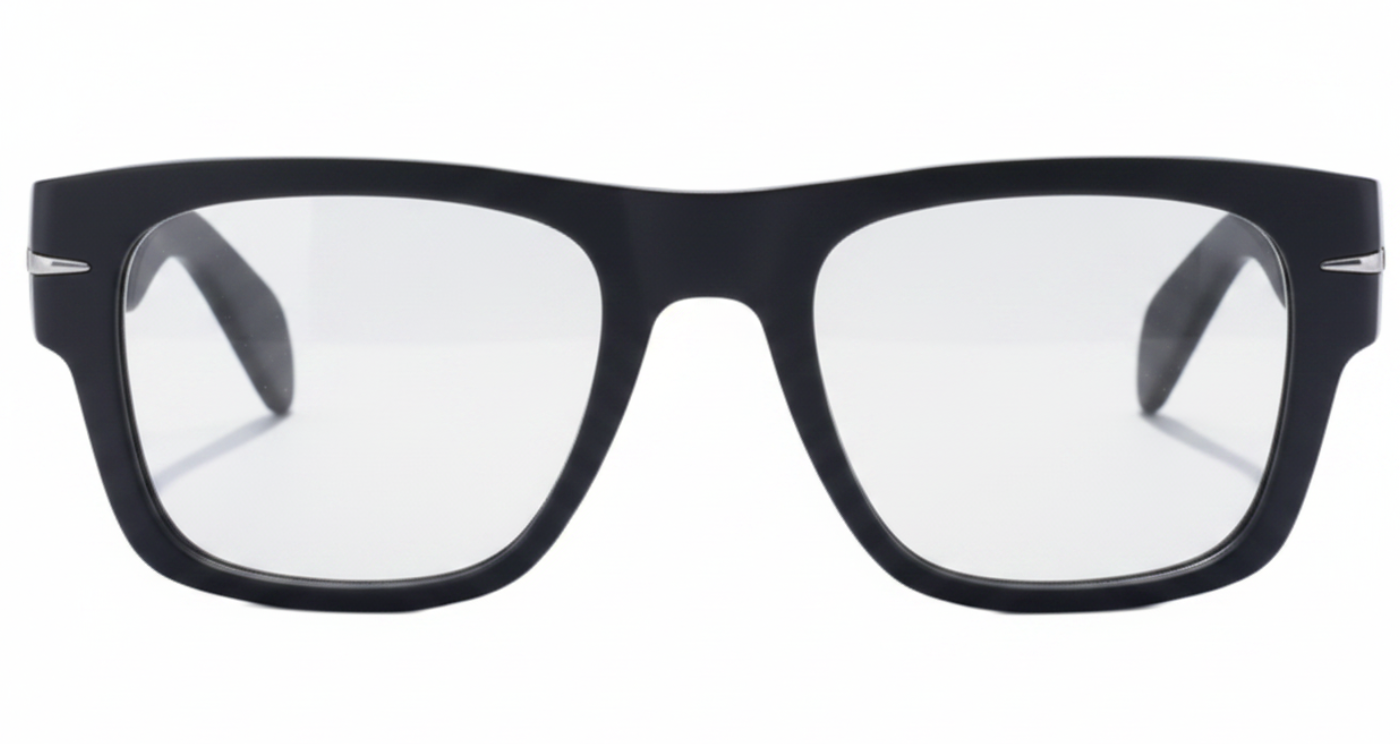 Lincoln men specatacles with blck frame and clear lens 0º side view vision glasses Missandtrendy