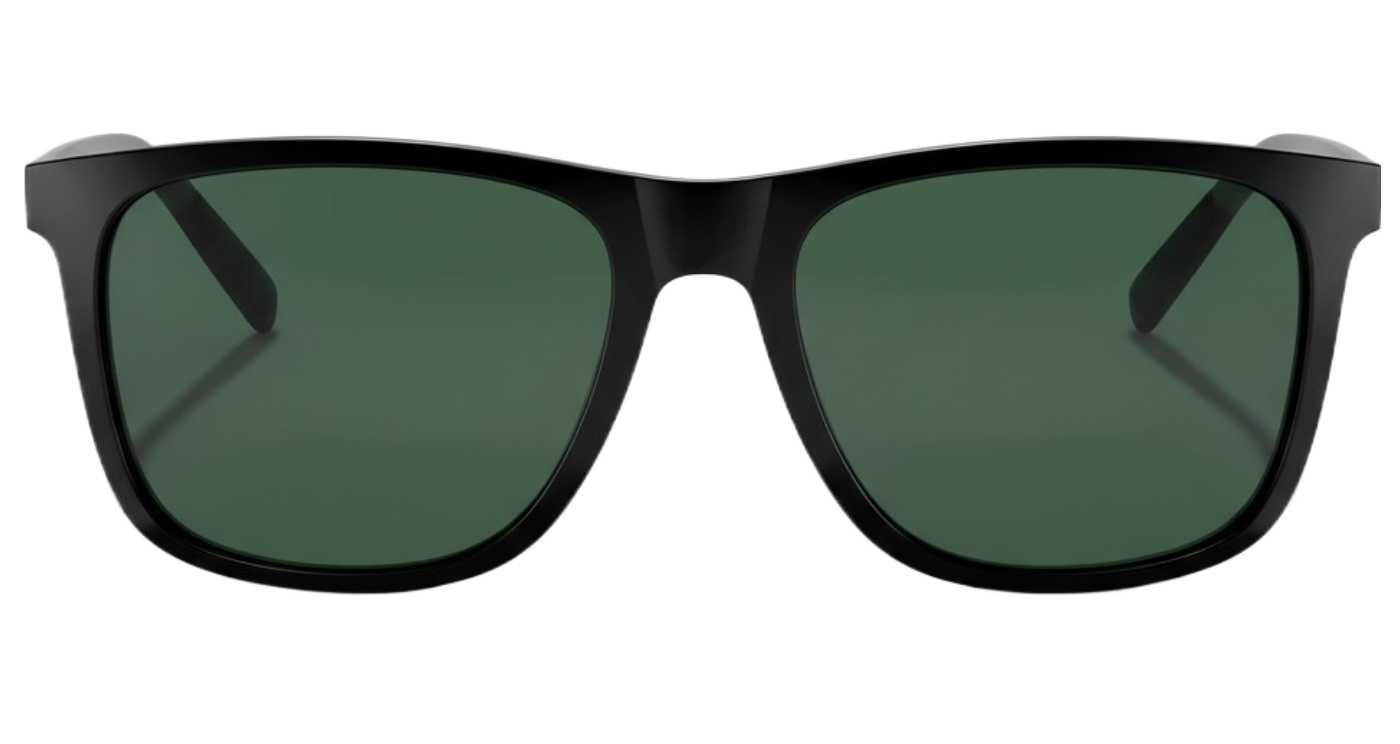Missandtrendy Mayfair wayfarer square sunglasses with silver frame and mirror green lens 0º side view