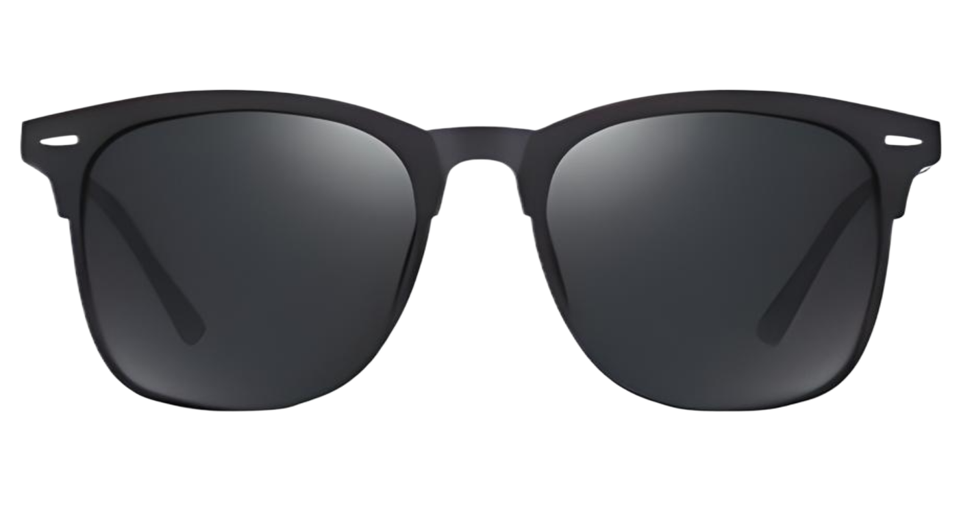Missandtrendy Piccadilly wayfarer sunglasses with black  frame and black lens 0º side view new style
