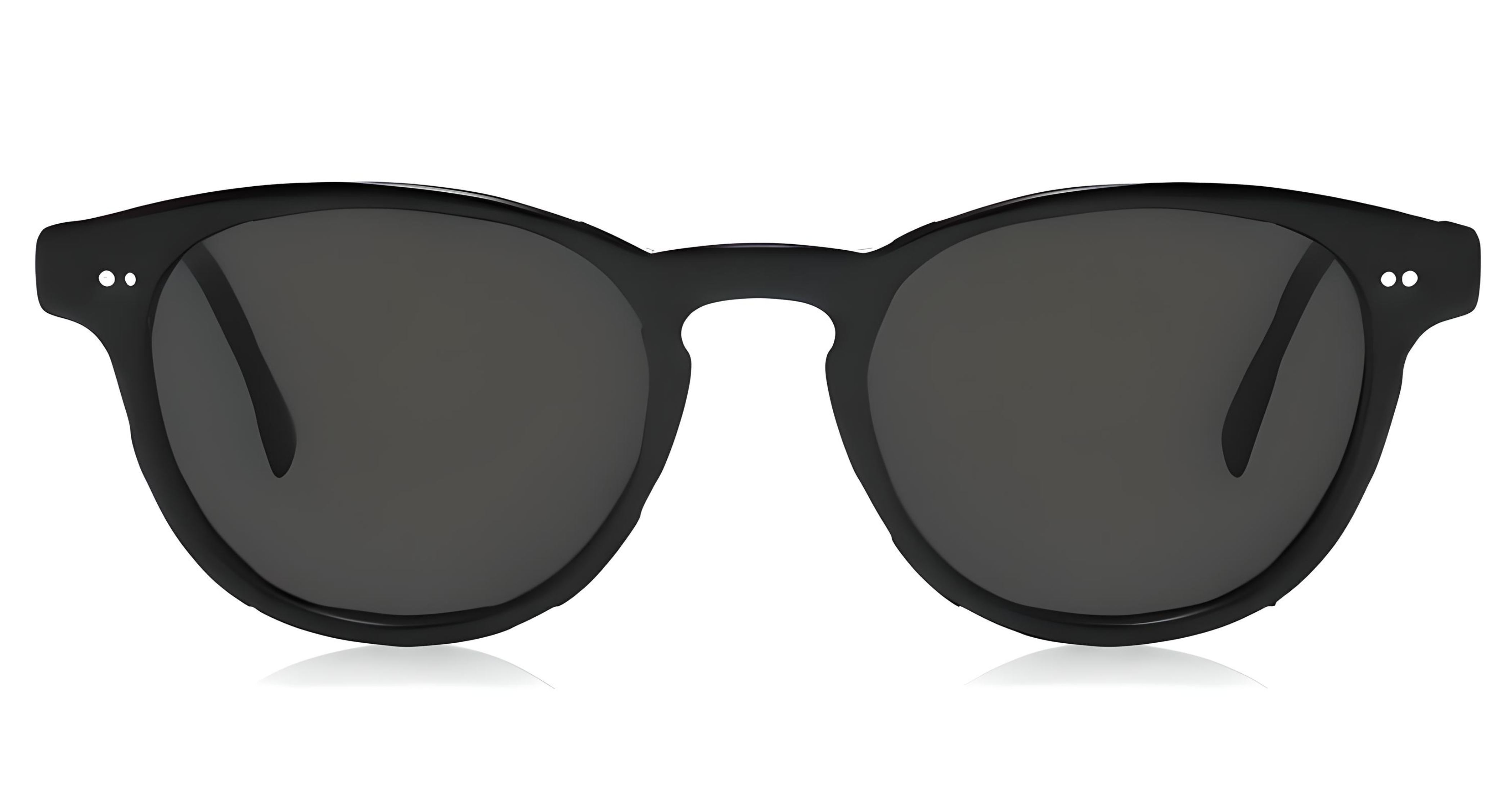 Missandtrendy Wolverhampton round  sunglasses with black frame and black lens 0º side view
