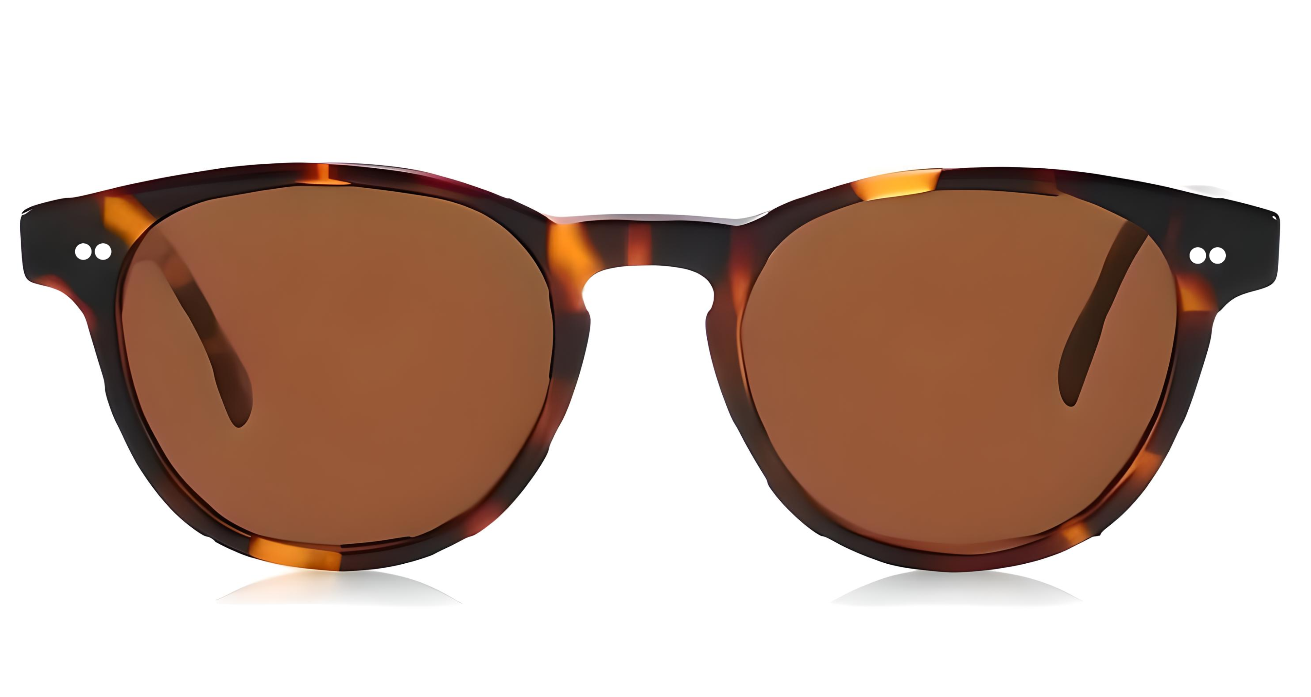 Missandtrendy Wolverhampton round  sunglasses with tortoiseshell brown frame and brown lens 0º side view