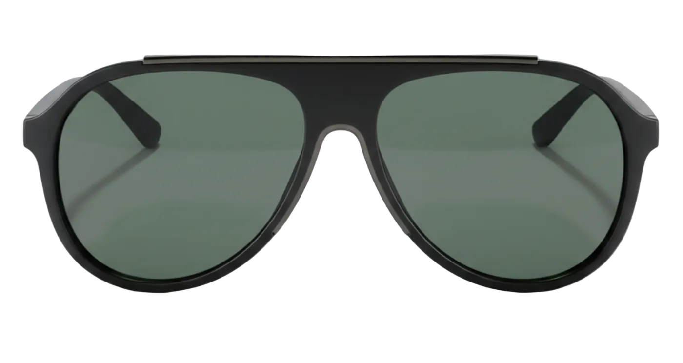 Missandtrendy brandon aviator polariseed sunglasses with black frame and green lens 0º side view_01