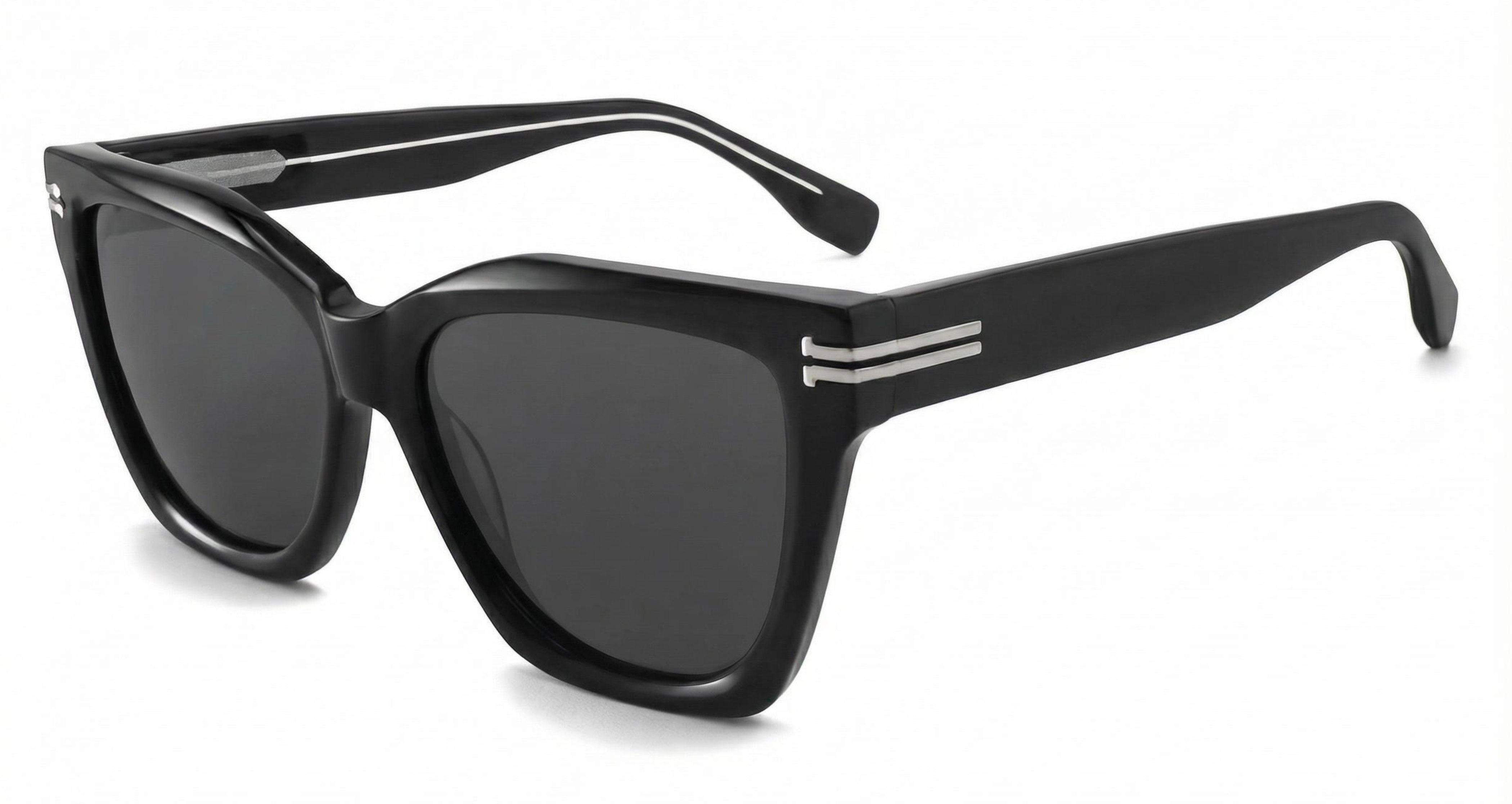 Missandtrendy burtterfly sunglasses with black frame and black lens 45º side view_new