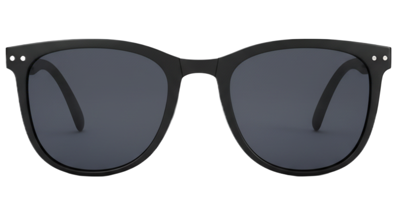 Missandtrendy convert round foldable sunglasses with black frame and black lens 0º side view_02