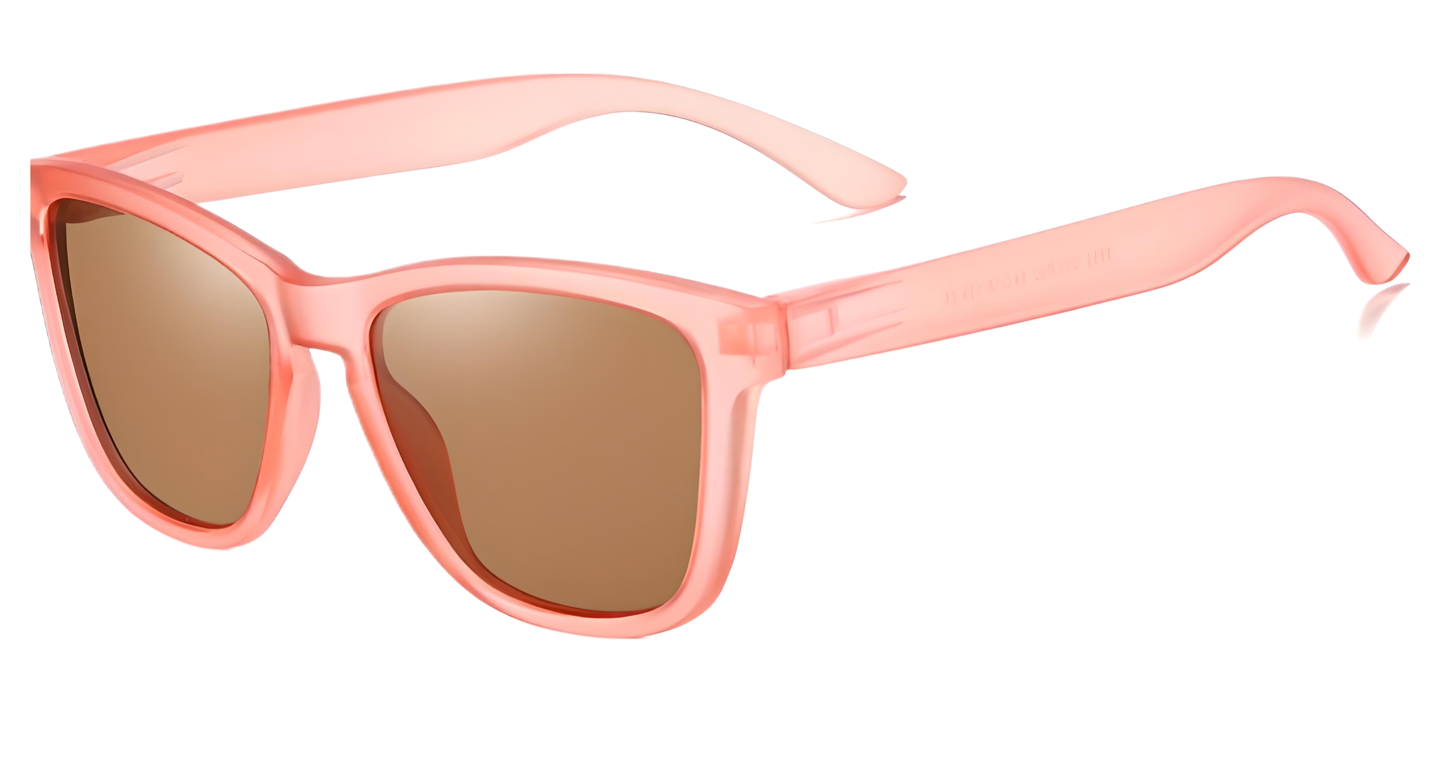 RainbowPinkonBrownUnisexPolarizedSunglasses