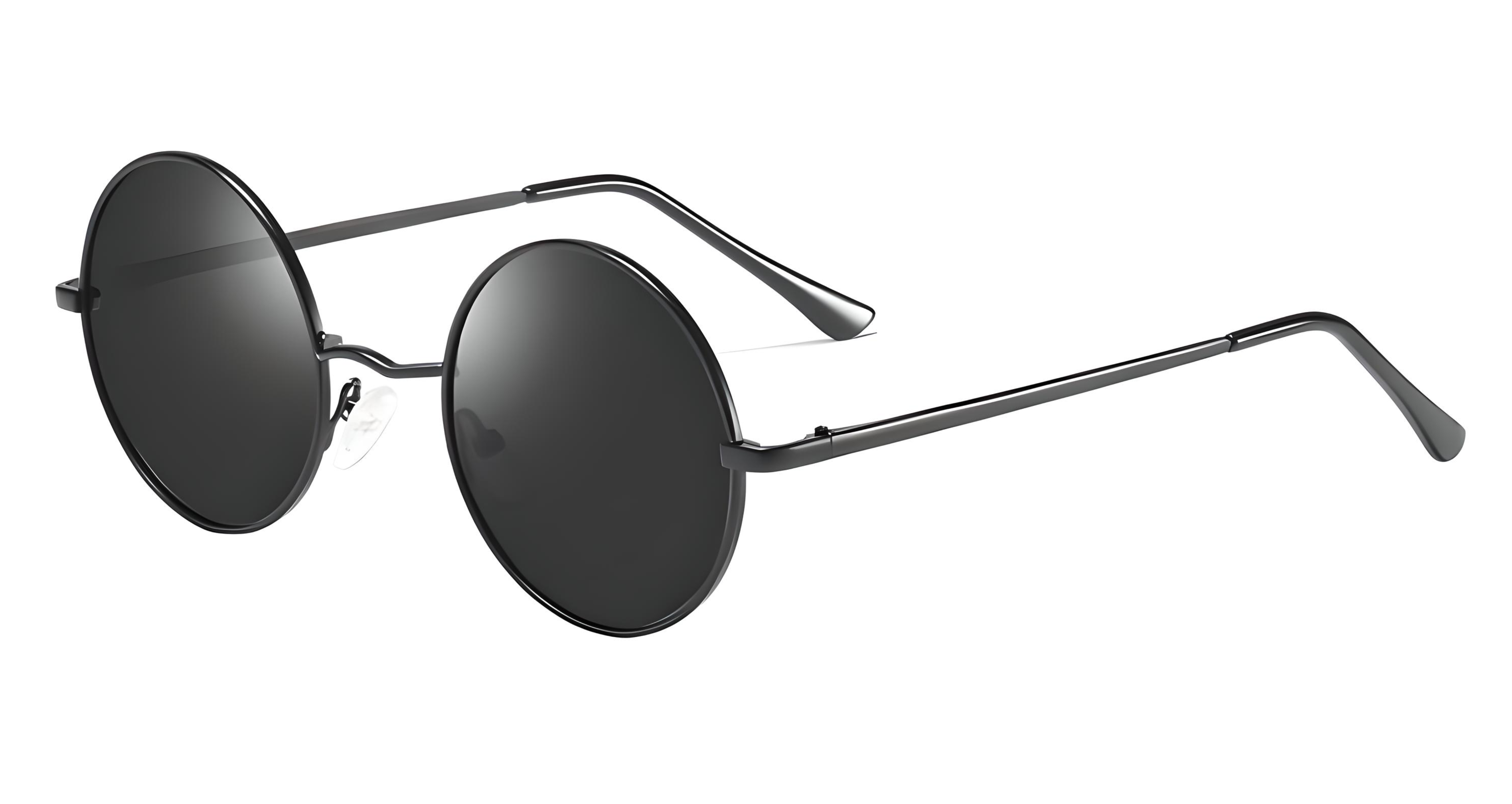 Rondo_801_N1_Black_Black_lens_side_45º_metal_sunglasses_polarised_missandtrendy