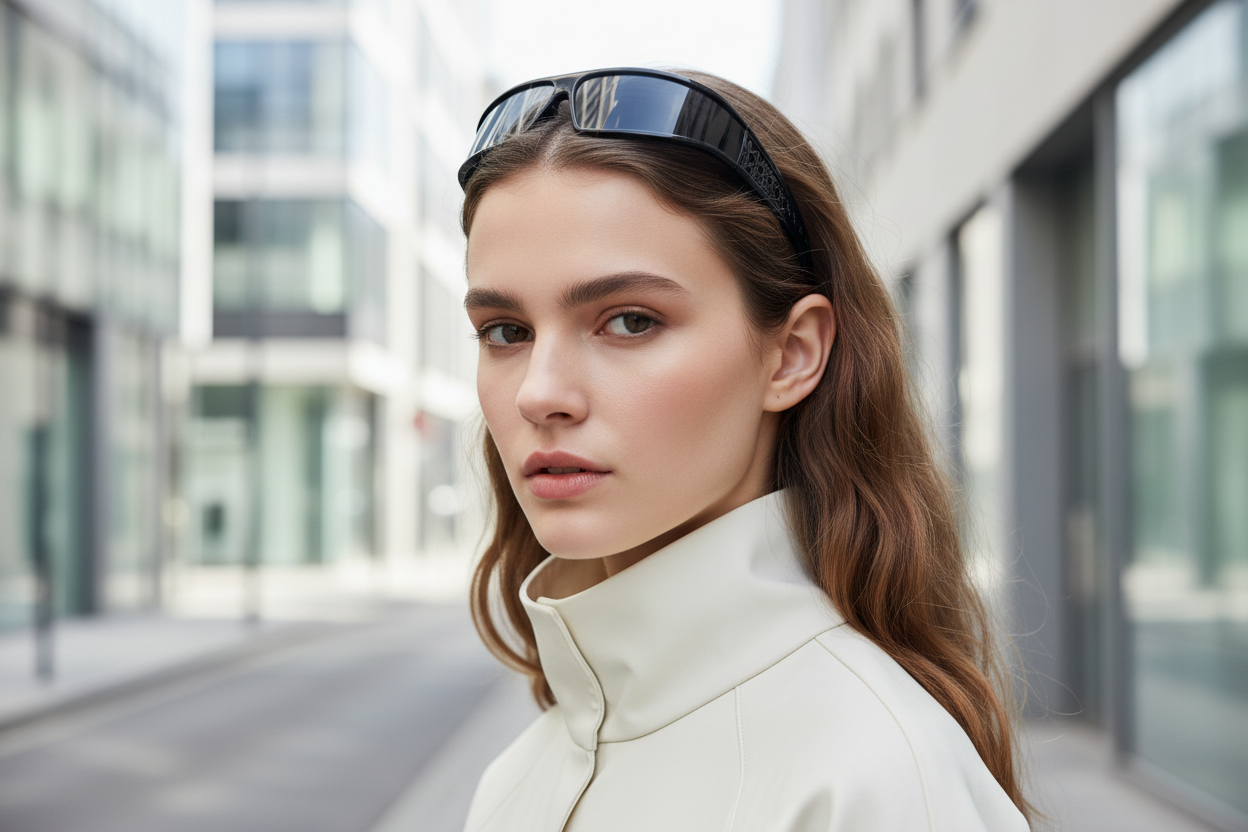 Couronne Women's UV 400 Polarised Headband Sunglasses — Missandtrendy UK over the hair
